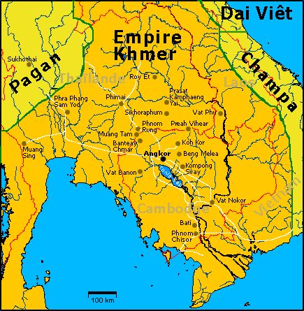 Khmer-Reich um 1200