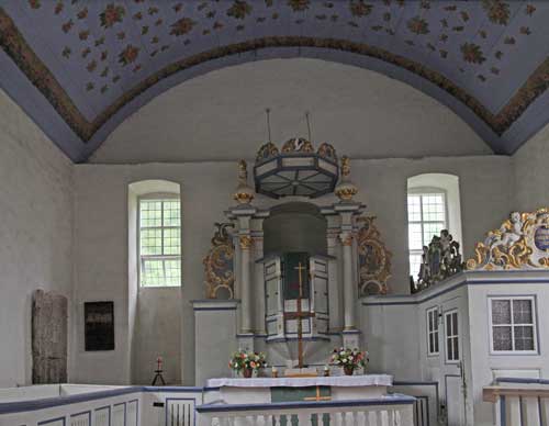 Rügen Hiddensee Inselkirche Altar