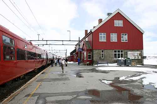 Bergenbahn Finse Bahnhof