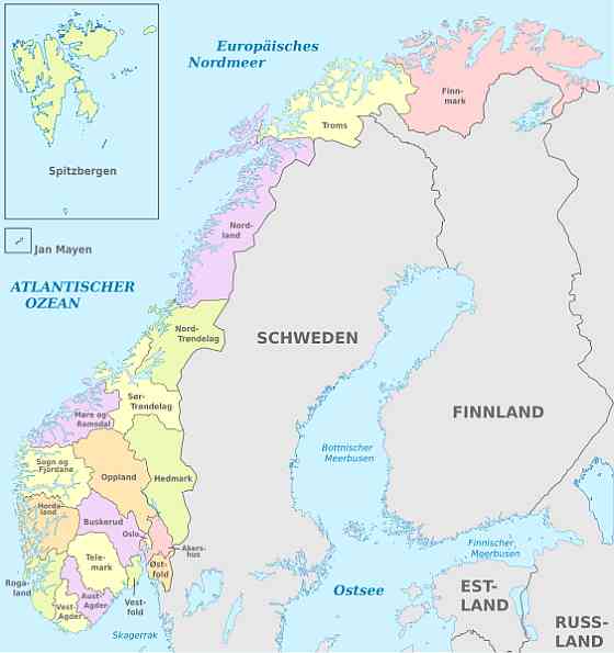 Norwegens Provinzen