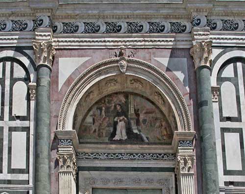 Toskana: Florenz - Santa Maria Novella, Renaissance-Portal