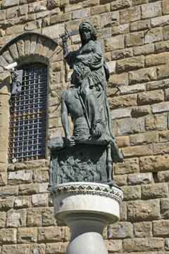 Toskana: Florenz, Piazza della Signoria, Judith und Holofernes