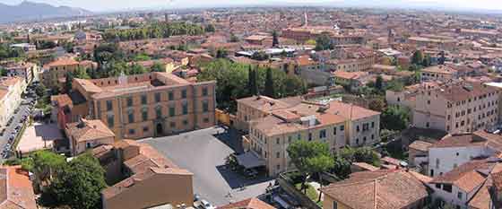 Toskana, Pisa, Blick vom Campanile
