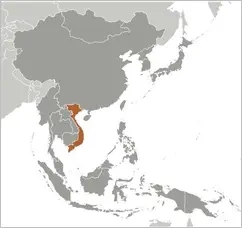 Vietnam Lage in Südostasien