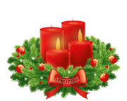 Adventkranz 2 Kerzen brennen