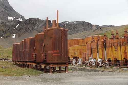 Südgeorgien, Grytviken, Öltanks