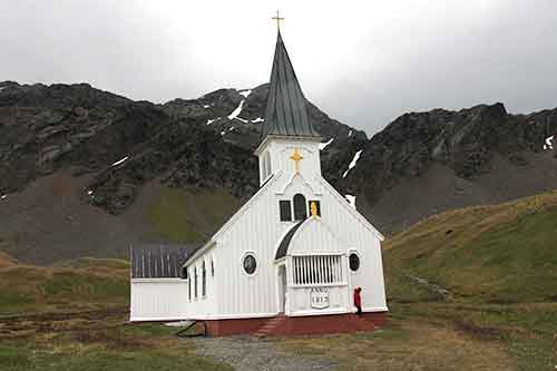 Südgeorgien, Grytviken, norwegisch-lutheranische Kirche Whalers Church