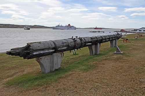 Falkland-Inseln, Stanley, Mast der Great Britain