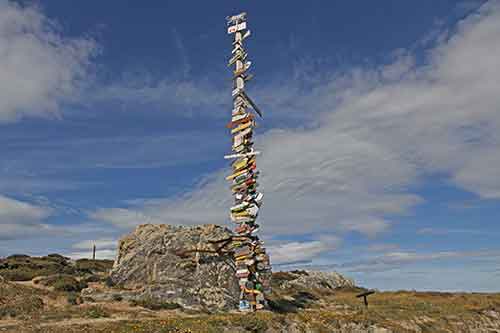 Falkland-Inseln, Stanley-Umgebung, Totem Pole