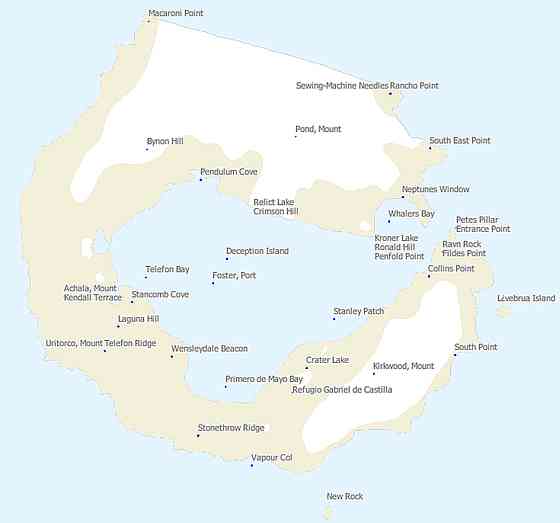 Karte Deception Island