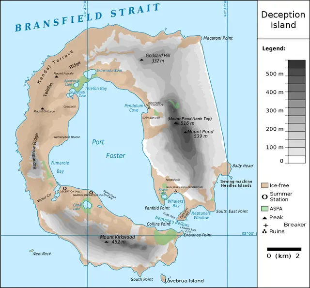 Karte Deception Island