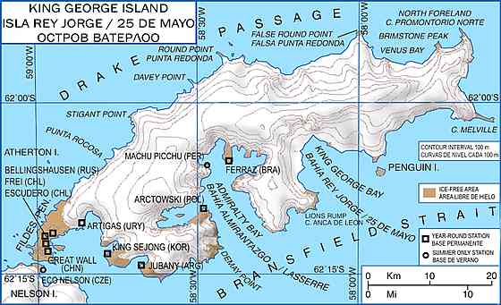 Karte King George Island