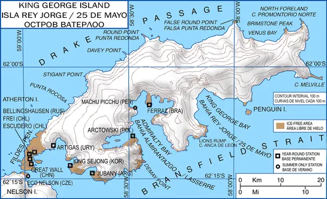 Karte King George Island