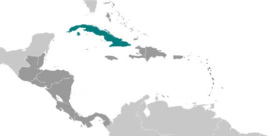 Cuba: Lage in Mittelamerika