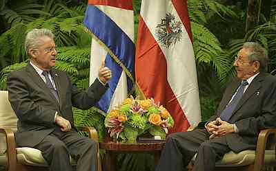 Heinz Fischer und Raúl Castro Ruz
