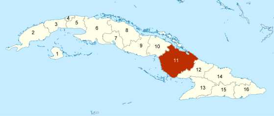 Lage von Camagüey in Cuba