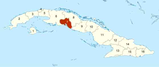 Lage von Cienfuegos in Cuba