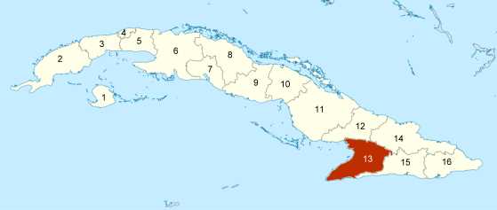 Lage von Granma in Cuba