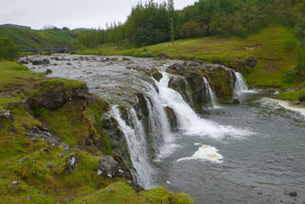Hveragerði, Wasserfall