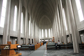 Reykjavík, Hallgrimskirche innen Altar
