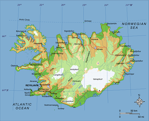 Karte Island