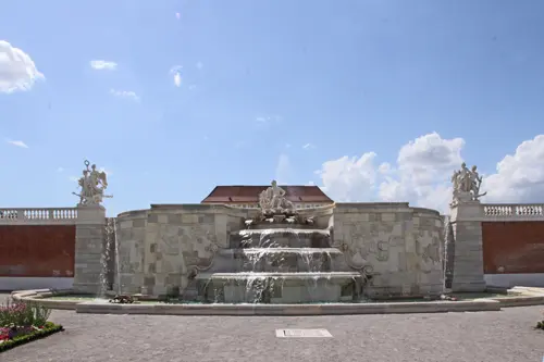 Marchfeld, Schloss Hof, Terrasse 6, große Kaskade