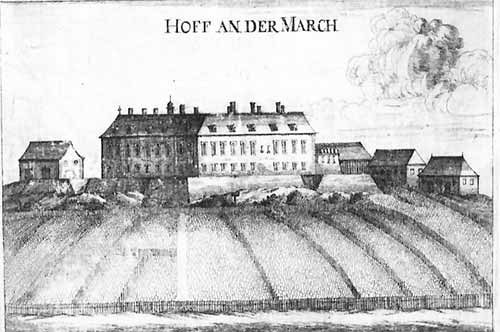 Schloss Hof, Kupferstich von Georg Matthäus Vischer