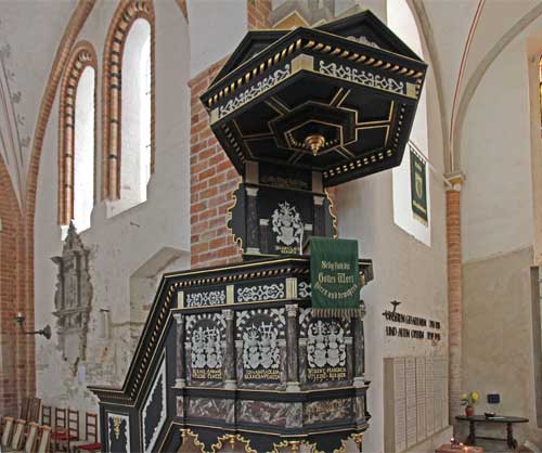 Klütz St. Marienkirche Renaissance-Kanzel
