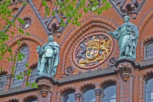 Rostock, Ständehaus Wappenrelief