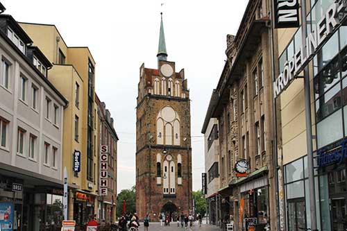Rostock, Kröpeliner Tor, Stadtseite