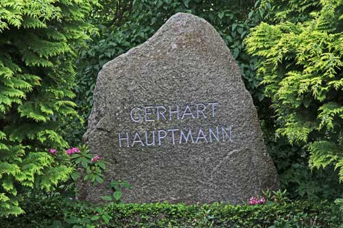 Rügen Hiddensee Grabstein Gerhart Hauptmann