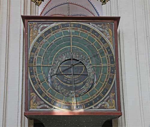 Stralsund Nikolaikirche Astronomische Uhr