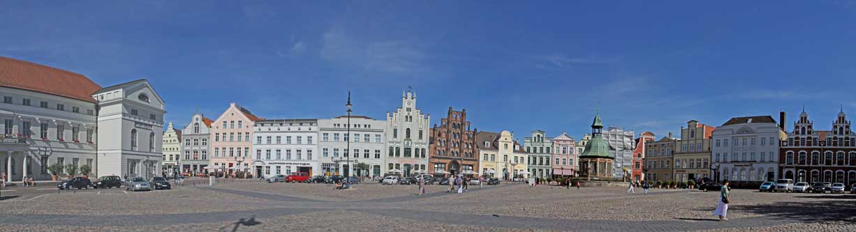 Wismar Marktplatz Panorama