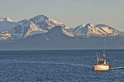 Hurtigruten, Lyngenalpen