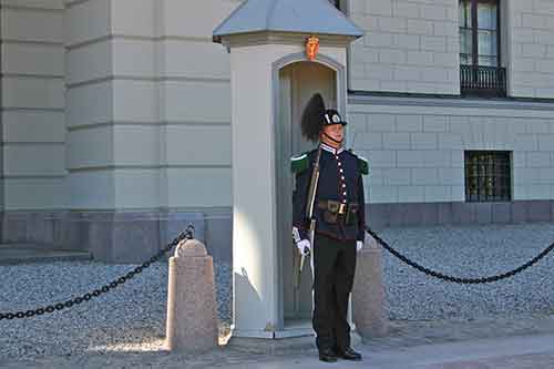 Oslo, königliches Schloss, Schlosswache