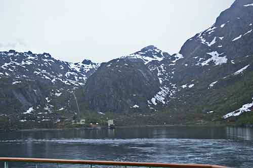 Trollfjord, Wasserkraftwerk am Ende