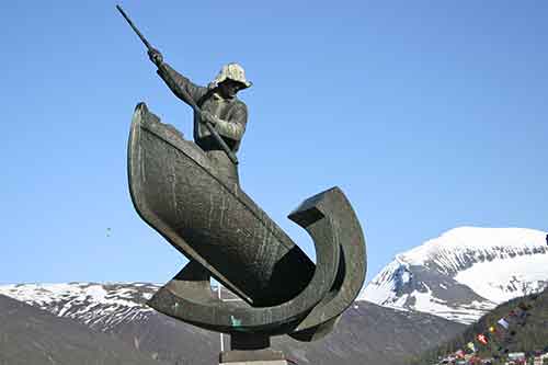Tromsø, Robbenfänger-Denkmal