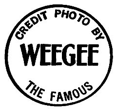Signaturstempel von Weegee