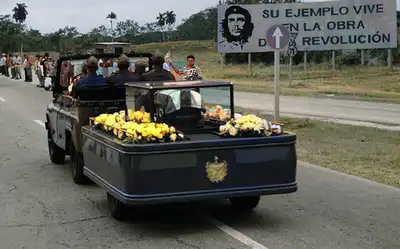 Fidel Castro Begräbniszug