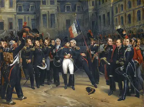 Napoleons Abschied von der Kaiserlichen Garde in Fontainebleau