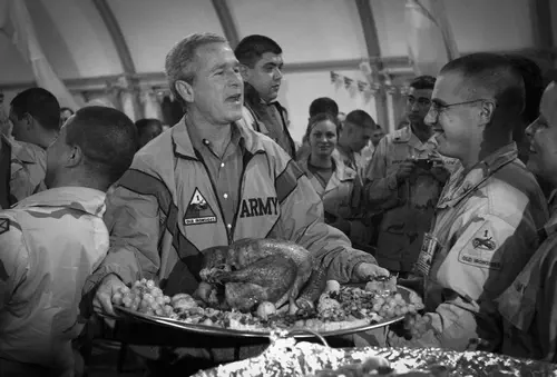 U.S. President George W. Bush, Thanksgiving in Baghdad