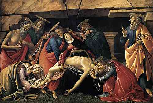 Sandro Botticelli, Beweinung Christi mit den Heiligen