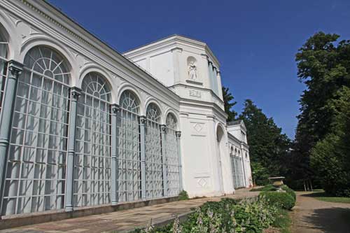 Rügen Putbus Schlosspark Orangerie Parkseite