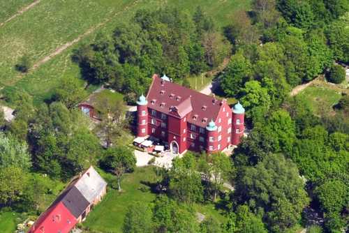 Schlosshotel Spyker Luftaufnahme
