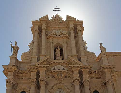 Siracusa, Duomo S. Maria delle Colonne, Fassade