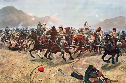 Rückzug der Royal Horse Artillery aus der Schlacht von Maiwand