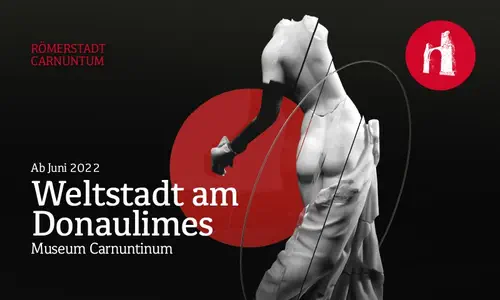 Ausstellungsplakat Carnuntum – Weltstadt am Donaulimes