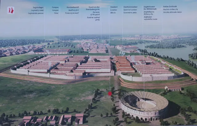 Carnuntum im 3. Jahrhundert, Rekonstruktion (Schautafel)