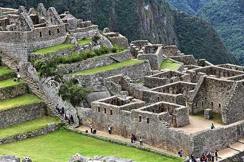 Peru, Machu Picchu, Gruppierung der Häuser