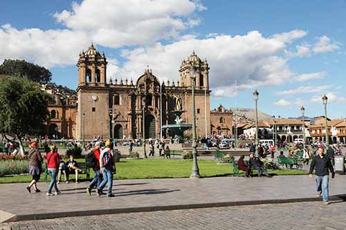 Peru, Cusco, Plaza de Armas, Kathedrale
